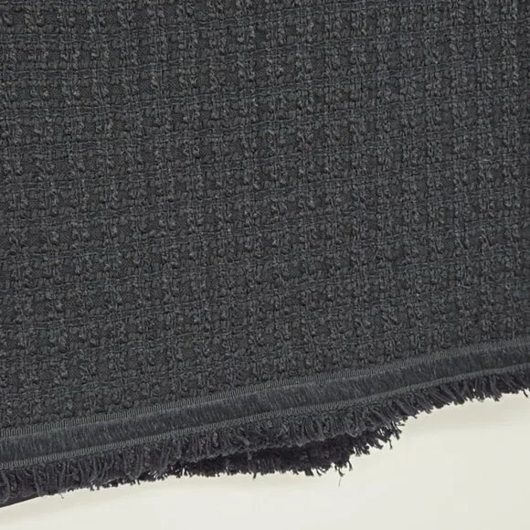 Talbots Tweed Elegant Black Women's Skirt Slit In Back Plus Size Curvy Size 16 - Picture 4 of 9